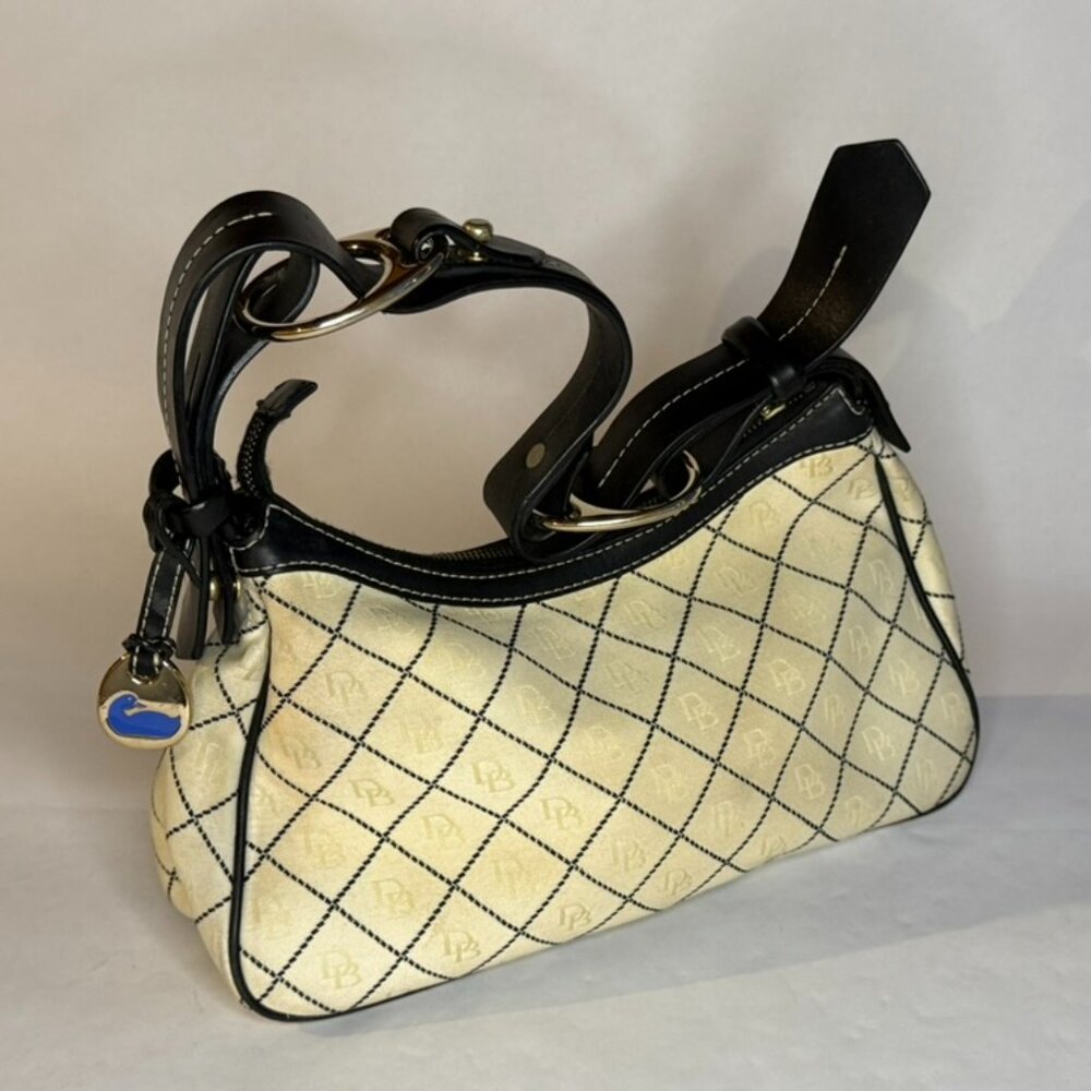 Dooney & Bourke Cream Monogram Shoulder Bag